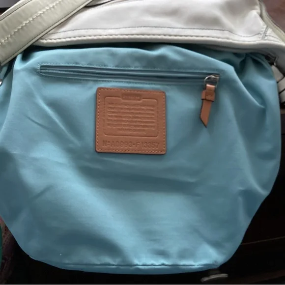 Vintage Coach Rugby Stripe Bucket Bag A0993-F13357 - Picture 6 of 11